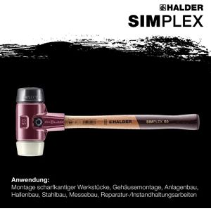 Produktbild für Schonhammer HALDER SIMPLEX, 3028.080, Kopf-Ø 80mm