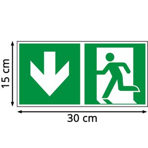 Produktbild für Hinweisschild Abtec ISO 7010 E001+E005 Folie