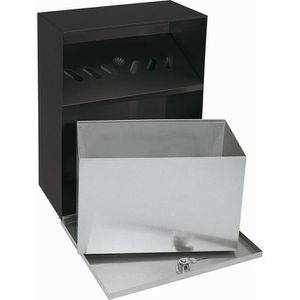 Produktbild für Aschenbecher Wedo 17038112, silber / schwarz, für Outdoor