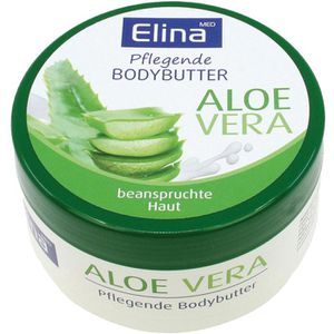 Elina-med Bodylotion Pflegende BodyButter, Aloe Vera, für beanspruchte Haut, 150ml