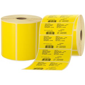 Thermoetiketten Böttcher-AG für Zebra, gelb