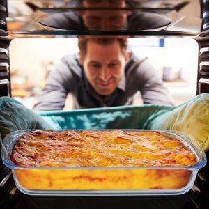 Produktbild für Auflaufform Relaxdays 10043166, transparent, aus Glas