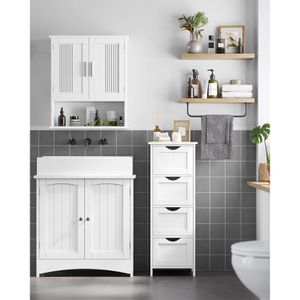 Produktbild für Waschbeckenunterschrank Vasagle BBC01WT, stehend