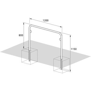 Produktbild für Fahrradständer WSM Trust 30, Bodenmontage