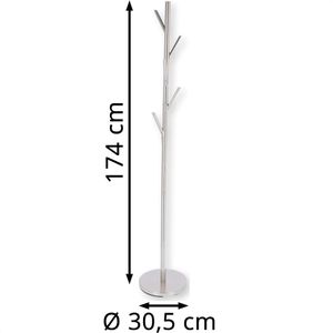 Produktbild für Garderobenständer jankurtz Detroit, silber