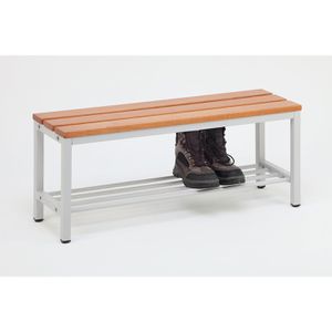 Produktbild für Umkleidebank SZ-Metall 55103-1, Sitzfläche Holz, 100 cm