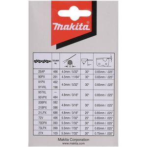 Produktbild für Sägekette Makita 91PX, 191H11-5