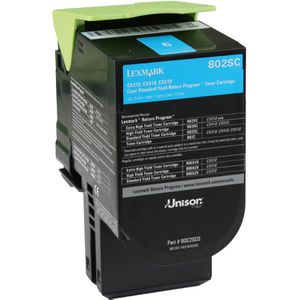 Produktbild für Toner Lexmark 80C2SC0 Prebate, cyan