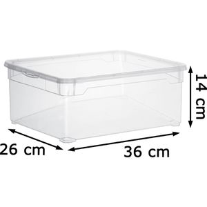 Produktbild für Aufbewahrungsbox Rotho Clearbox Men Shoe, 10L