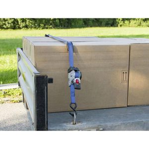 Produktbild für Spanngurt Kerbl 37181, blau, mit S-Haken &amp; Ratsche