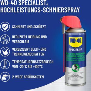 Produktbild für Multifunktionsöl WD-40 Specialist Hochleistungs-Schmierspray