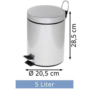 Produktbild für Mülleimer Alco 2960, silber