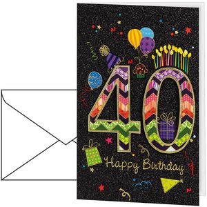 Geburtstagskarten bsb 528840-2, 40 Jahre