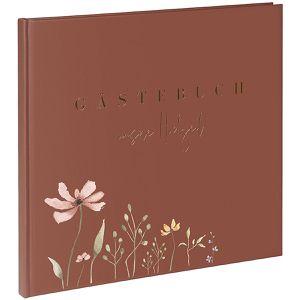 Produktbild für Gästebuch Goldbuch 50043 Blütenliebe, bordeaux