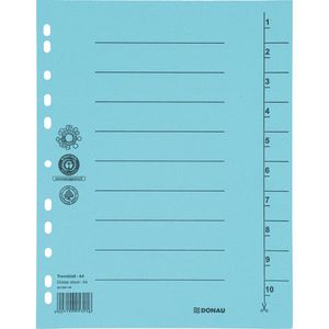 Produktbild für Trennblätter DONAU 8610001-10, A4