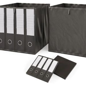 Produktbild für Bücherregal Vicco Ludus, weiß, mit 2 Faltboxen