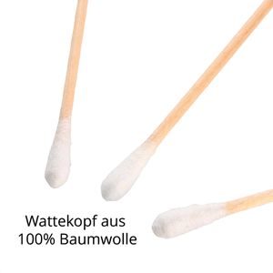 Produktbild für Wattestäbchen MaiMed 71010, Holz, 15cm