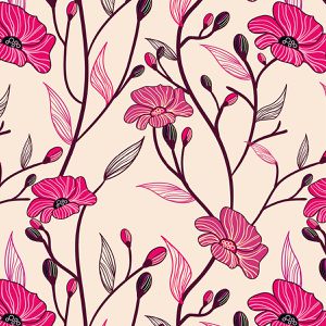 Produktbild für Transferfolie craftcut 40511 Ink Transfer-Sheet Pink Flower