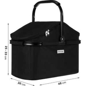 Produktbild für Einkaufskorb anndora TW-1402-A2 BLACK Thermo, schwarz