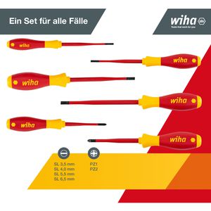 Produktbild für Schraubendreher Wiha SoftFinish electric slim, 36455, Set