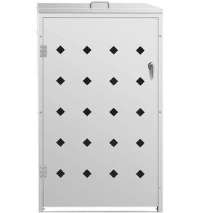 Produktbild für Mülltonnenbox vidaXL 145379, Edelstahl