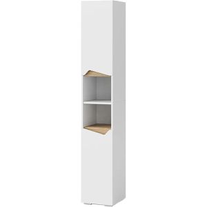 Badschrank Vicco Marelle, weiß / artisan eiche