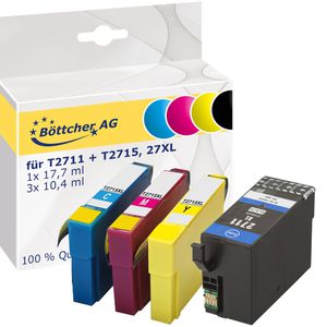 Tinte Böttcher-AG für Epson 27XL T2711 + T2715