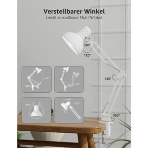 Produktbild für Schreibtischlampe Lepro Retro, mit E27-Fassung