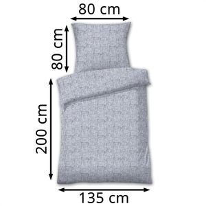 Produktbild für Bettwäsche Dyckhoff Tessa, silber, Weichfrottier