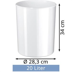 Produktbild für Papierkorb Han 18200-12, i-Line, weiß