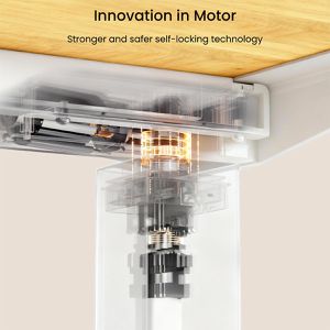 Produktbild für Schreibtischgestell FlexiSpot E7W 2026, weiß, 4 Memoryspeicher