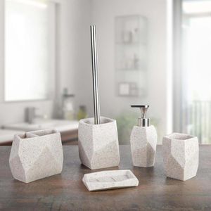 Produktbild für Badaccessoires-Set Axentia Santorino, 5-teilig