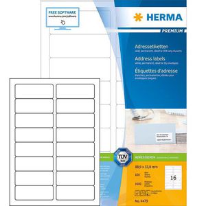 Adressetiketten Herma 4479 Premium, weiß