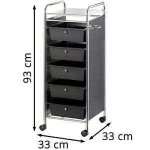 Produktbild für Friseurwagen Comair Stapelboy Gigantly, schwarz