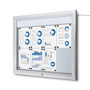 Produktbild für Schaukasten Showdown-Displays T-Linie LED B1 außen