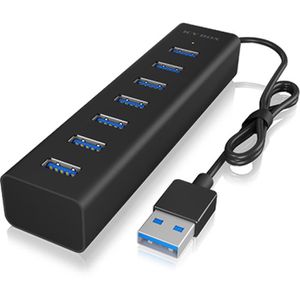 Produktbild für USB-Hub ICY-BOX IB-HUB1700-U3, schwarz