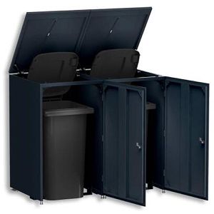 Produktbild für Mülltonnenbox Metzler MTB25C-AN-2X, Metall
