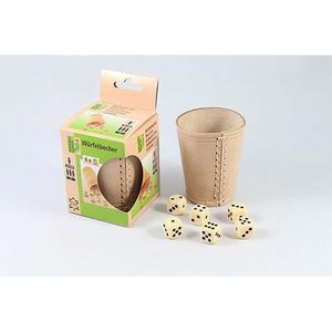 Produktbild für Würfelbecher Natural-Games 61907122, Echt Leder
