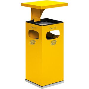 Produktbild für Aschenbecher VAR B32, 12171, gelb, Outdoor, mit Dach
