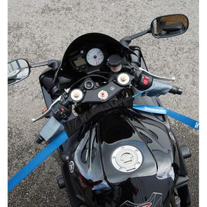 Silverline Spanngurt 341673 mit Gurtschlaufen, 900m x 35mm, für  Motorradlenker – Böttcher AG