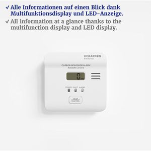 Produktbild für CO-Melder Hekatron KonexXt CO One, mit Batterie