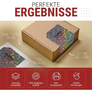 Produktbild für Kopierfolien Skullpaper Aufkleberfolie, A4