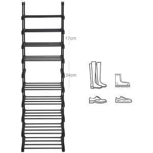 Produktbild für Schuhregal Songmics LSA25BK, aus Metall