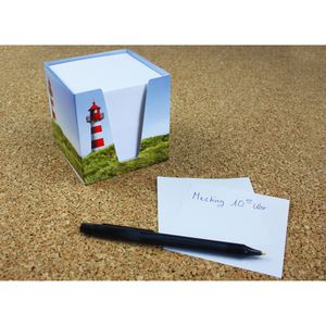 Produktbild für Zettelbox RNK Leuchtturm, 46545, 9,2 x 9,2 cm