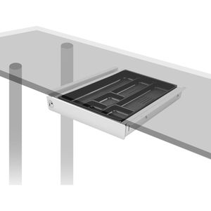 Produktbild für Unterbau-Schublade PJ-Production 4012-9016-L, weiß, aus Metall