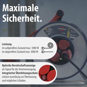 Produktbild für Kabeltrommel Brennenstuhl Professional SC5110, für außen IP44