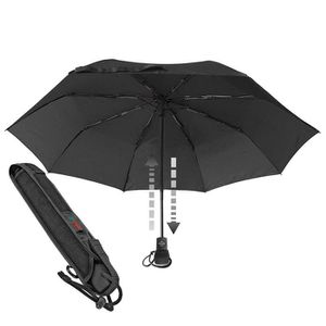 Böttcher Taschenschirm, Auf-Zu-Automatik, Automatic, AG Euroschirm geschlossen 29cm – schwarz, Light Trek Regenschirm