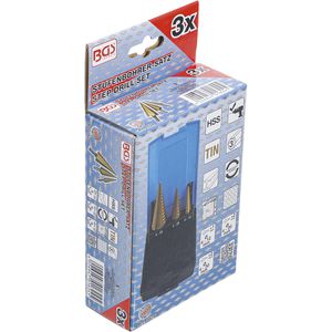 Produktbild für Stufenbohrer BGS-technic 1624, Set, HSS-Stahl