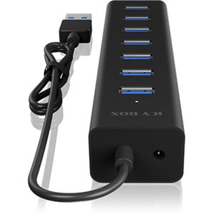 Produktbild für USB-Hub ICY-BOX IB-HUB1700-U3, schwarz