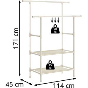 Produktbild für Garderobenständer Songmics RDR02WT, weiß